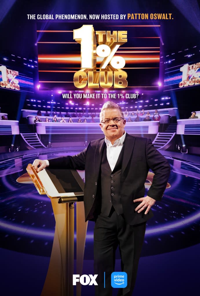 Patton Oswalt hosts Prime Video’s first game show, “The 1% Club.”