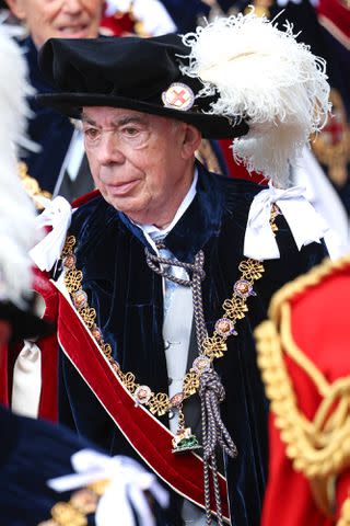 <p>Chris Jackson - WPA Pool/Getty </p> Andrew Lloyd Webber attends Garter Day at Windsor Castle on June 17, 2024