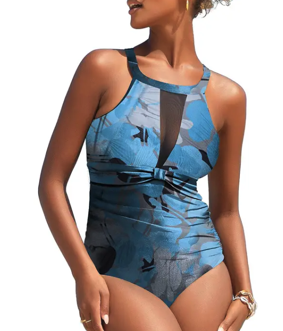mesh swim suit