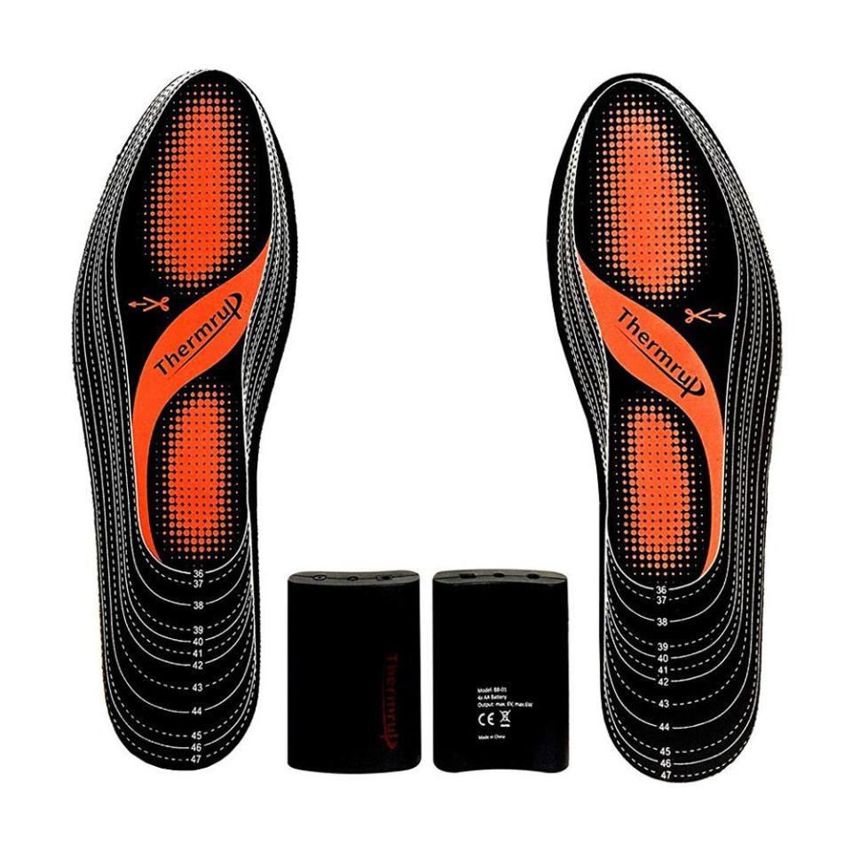 8) Thermrup Electric Heated Insole Foot Warmers