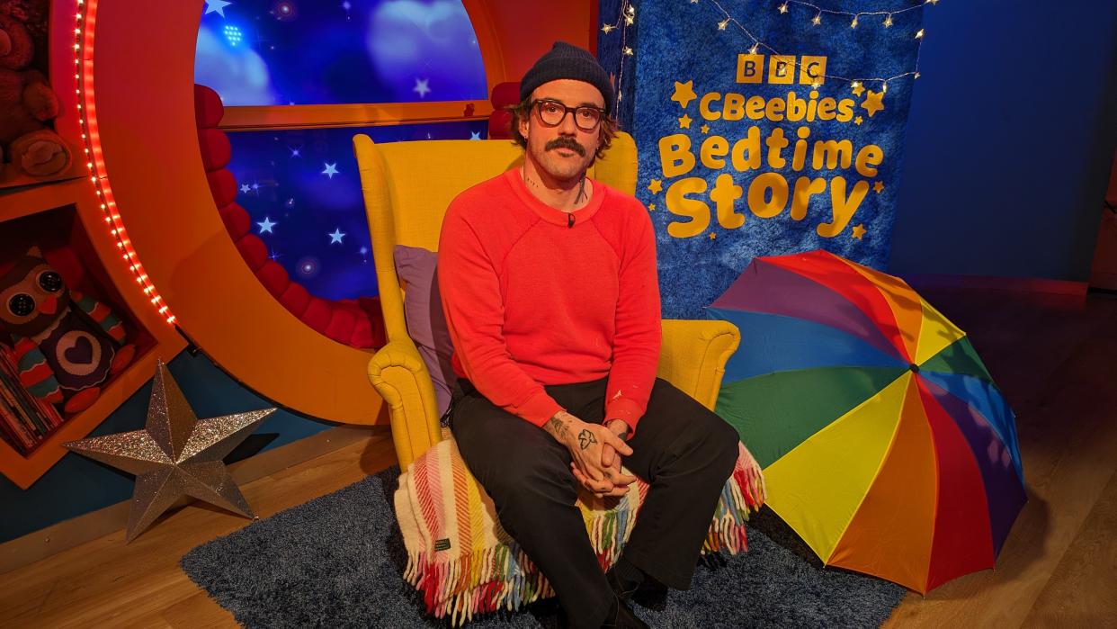 Joe Talbot is reading a bedtime story (BBC/PA)