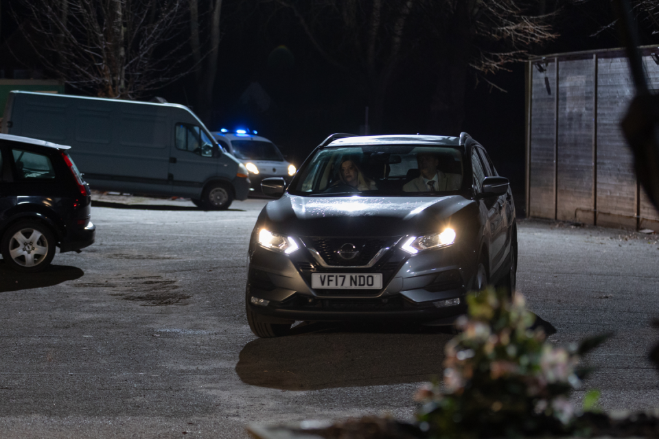 tony and diane hutchinson's car in hollyoaks