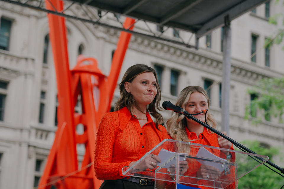 Musicians and former actors Aly&AJ share their story of surviving the Sacramento mass shooting after a concert on on April 3 left six dead and at least 12 others injured.