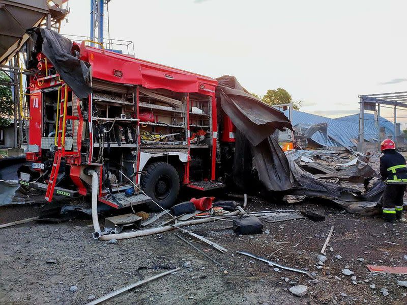 Aftermath of a Russian missile attack in Odesa region