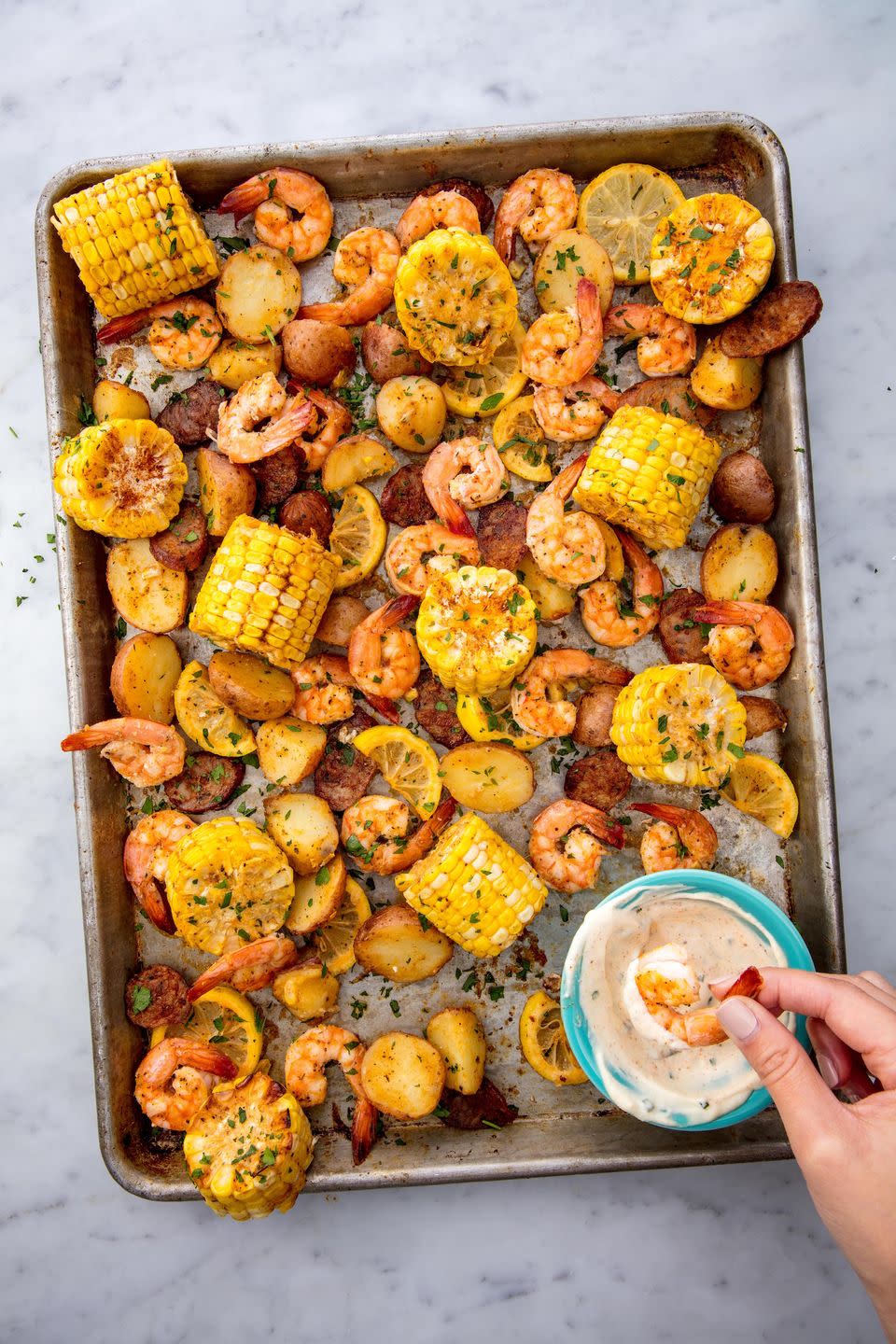 sheet pan shrimp boil