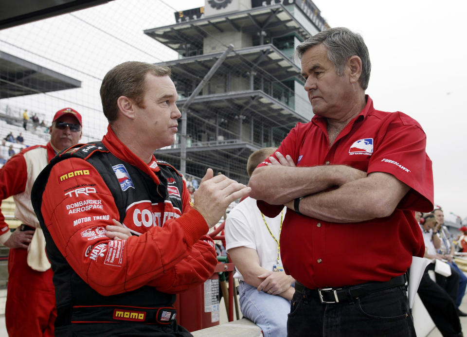 Al Unser Jr. and Al Unser Sr. (2003) - Credit: AP Photo/Tom Strattman