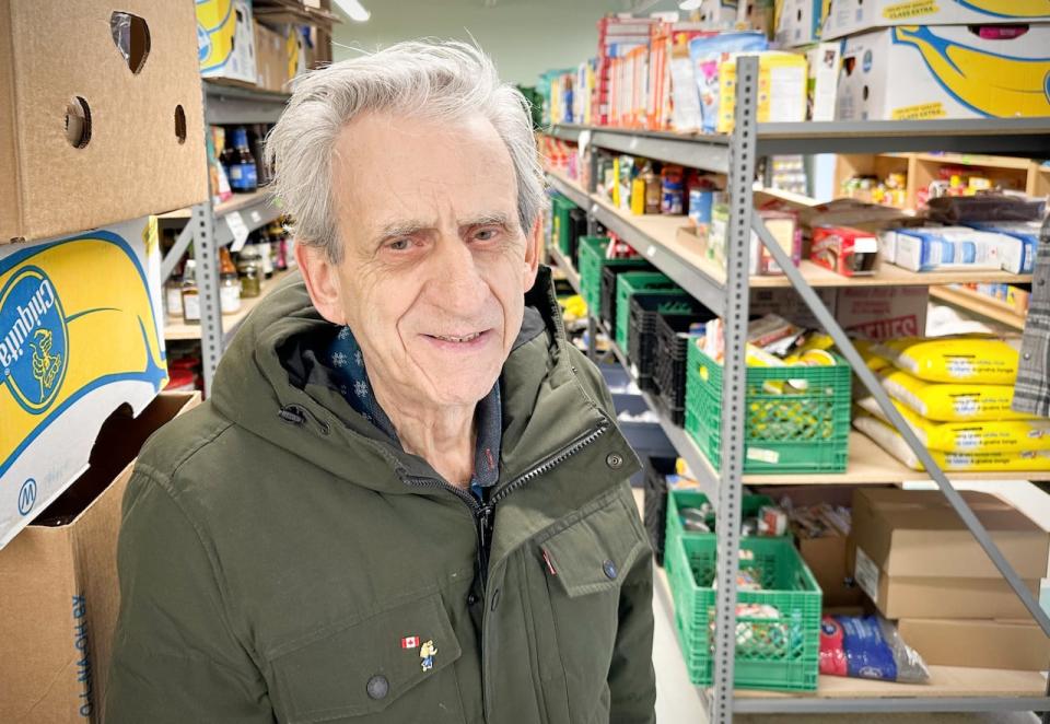 Executive director Lawrence Shebib says the North Sydney food bank will deliver, if necessary, but also makes appointments for pick-ups to avoid line-ups outside.