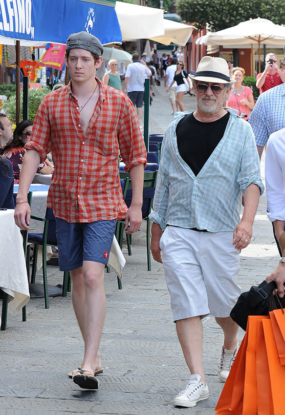 Swayer Spielberg y su padre, Steven Spielberg