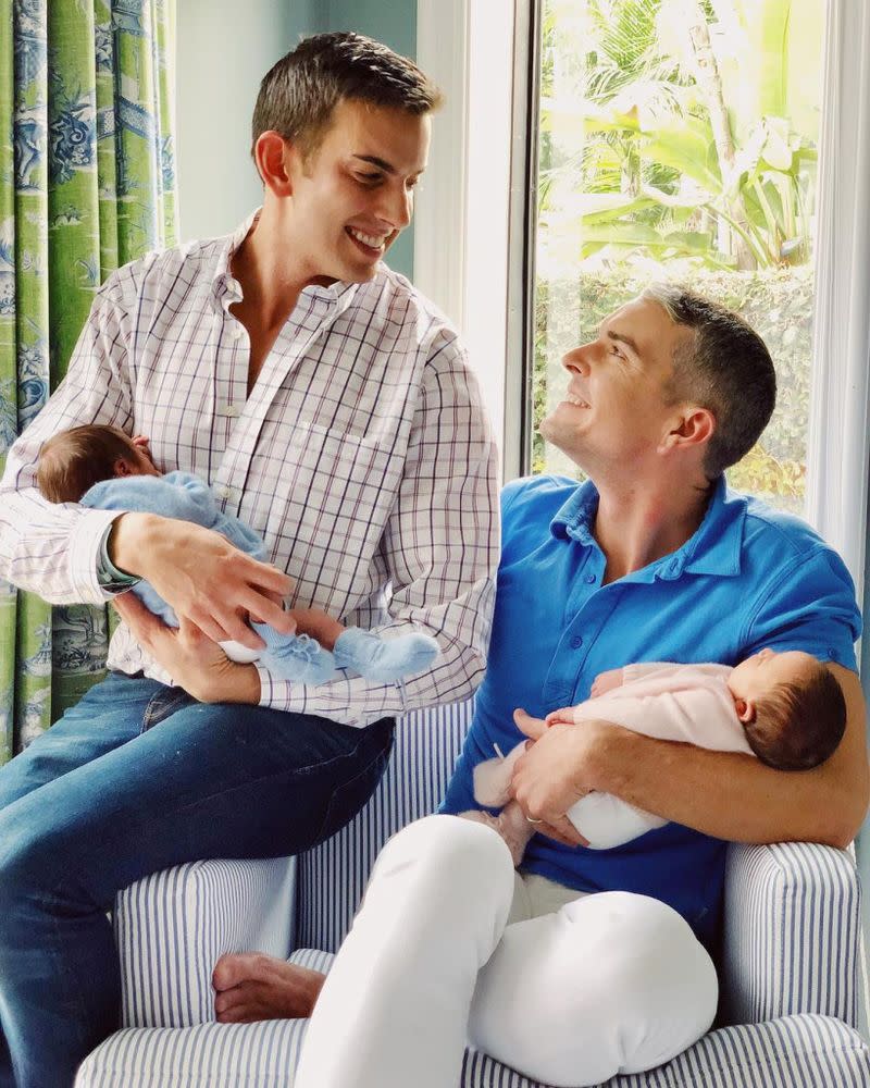 Jeff Richardson, Gray Malin and their twins