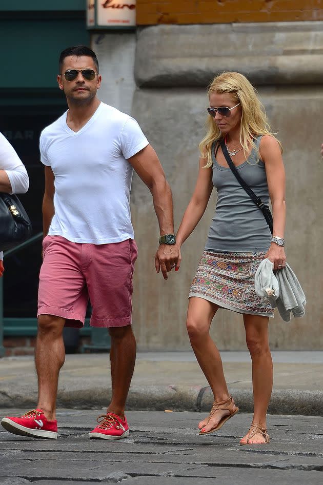 Kelly Ripa and Mark Consuelos in New York City in 2012.  (Photo: David Krieger/Bauer-Griffin via Getty Images)