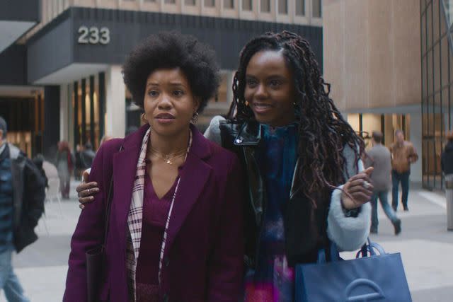 <p>Courtesy of Hulu</p> Sinclair Daniel and Ashleigh Murray on 'The Other Black Girl,' season 1