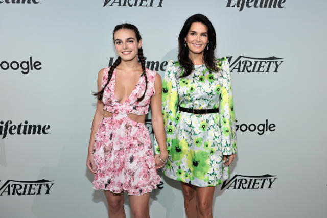Angie Harmon Anal Porn - Angie Harmon & Lookalike Daughter Finley Faith Twin in Floral Dresses at  Variety's 2022 Power Of Women Event
