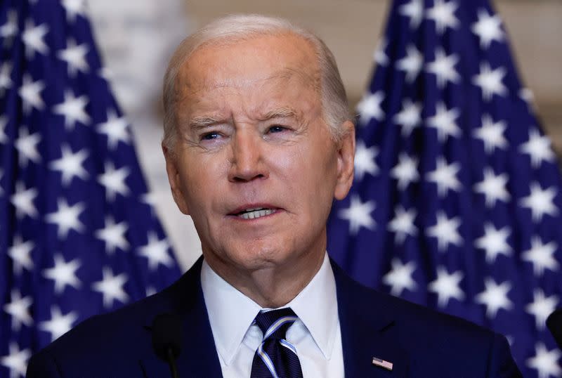 FILE PHOTO: U.S. President Joe Biden attends the annual National Prayer Breakfast at the U.S. Capitol in Washington