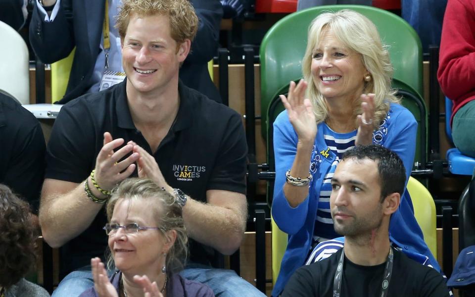 The Queen has never met Joe Biden, but Prince Harry met Jill Biden in 2014 - GETTY IMAGES