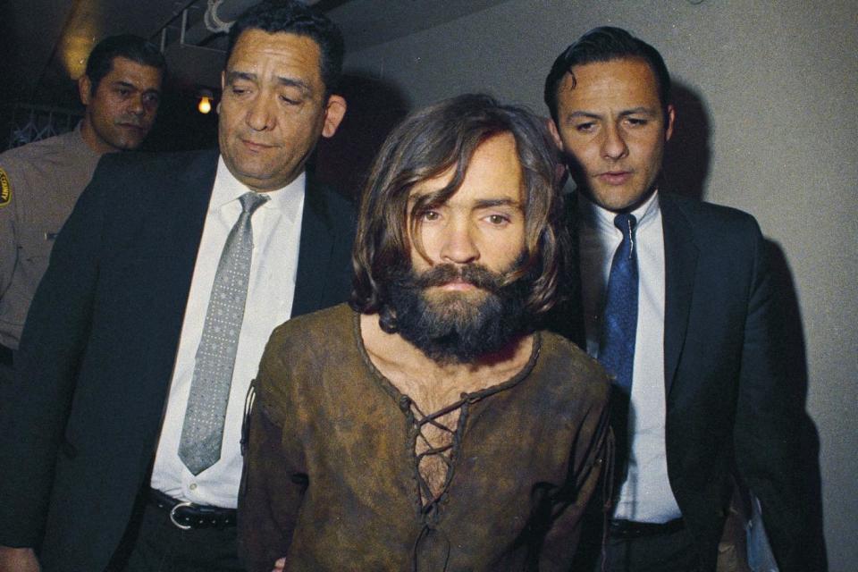 Manson orchestrated the killing of heavily pregnant actress Sharon Tate in 1969 (AP)