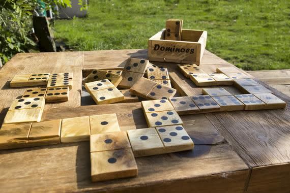 4) Wooden Dominoes