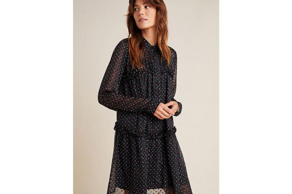 Haven Ruffled Polka Dot Tunic