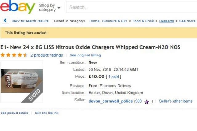 Devon and Cornwall Police apologise for selling 'hippy crack' on eBay