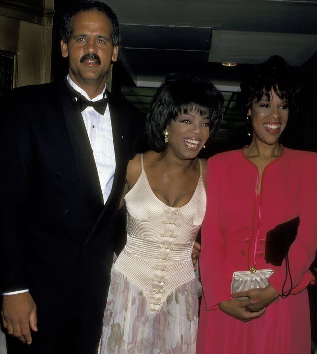 Stedman Graham, Oprah Winfrey and Gayle King at the Waldorf Astoria Hotel in New York City.