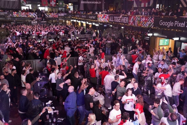 Fans watch Wales v England – FIFA World Cup 2022