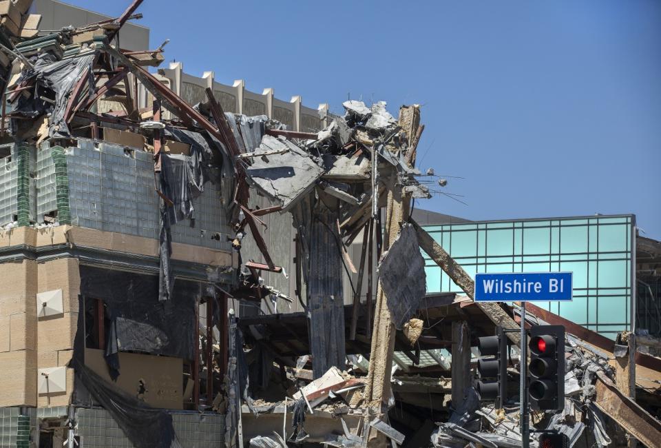 Another view of the Art of the Americas Building being torn down.