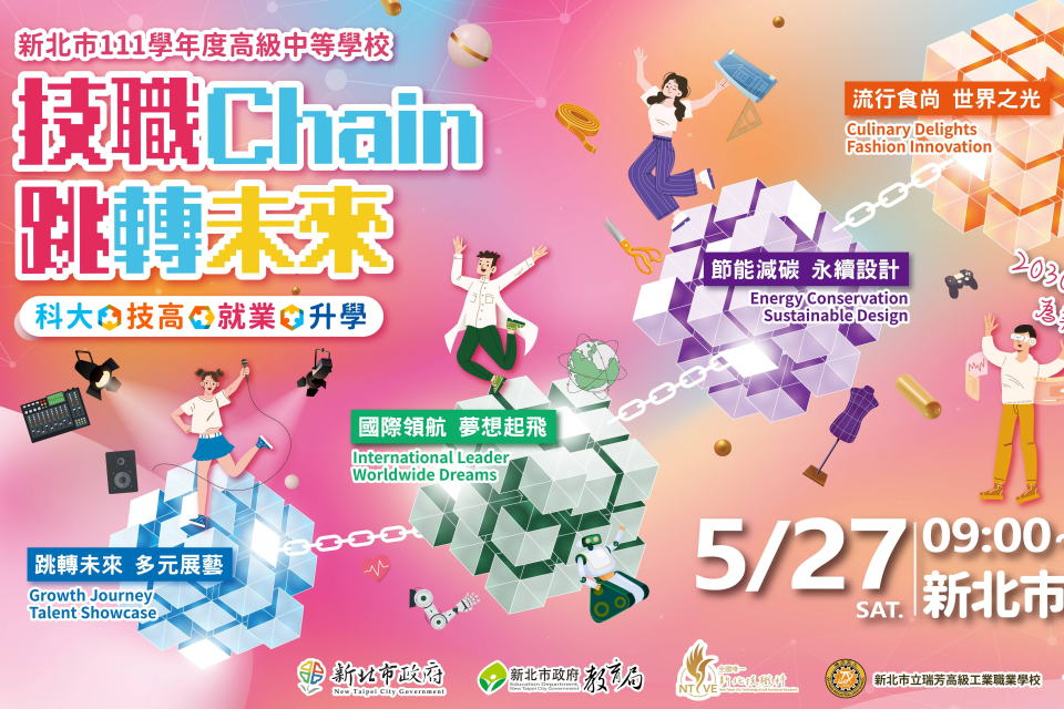 新北市首創「技職Chain 跳轉未來」技職博覽會