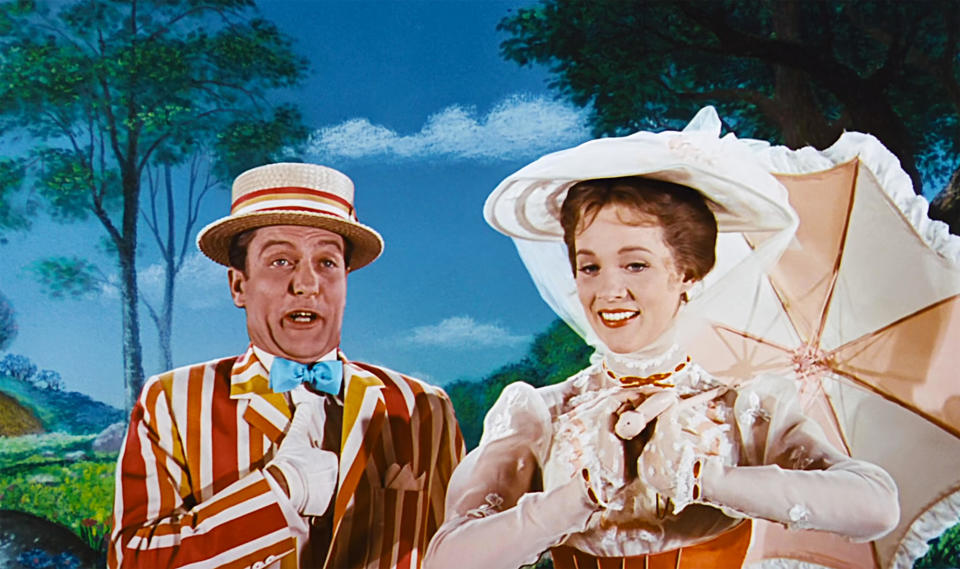 Dick Van Dyke and Julie Andrews starred in Disney's Oscar-winning 1964 hit Mary Poppins. (LMK/Alamy)