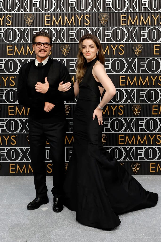 (L-R) Pedro Pascal and Lux Pascal attend the 75th Primetime Emmy Awards at Peacock Theater on January 15, 2024 in Los Angeles, California.