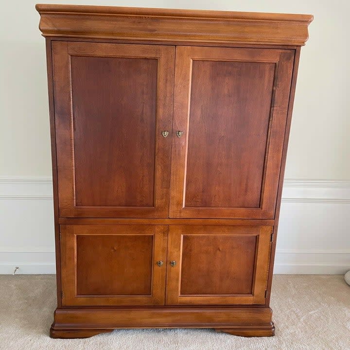 A walnut armoire