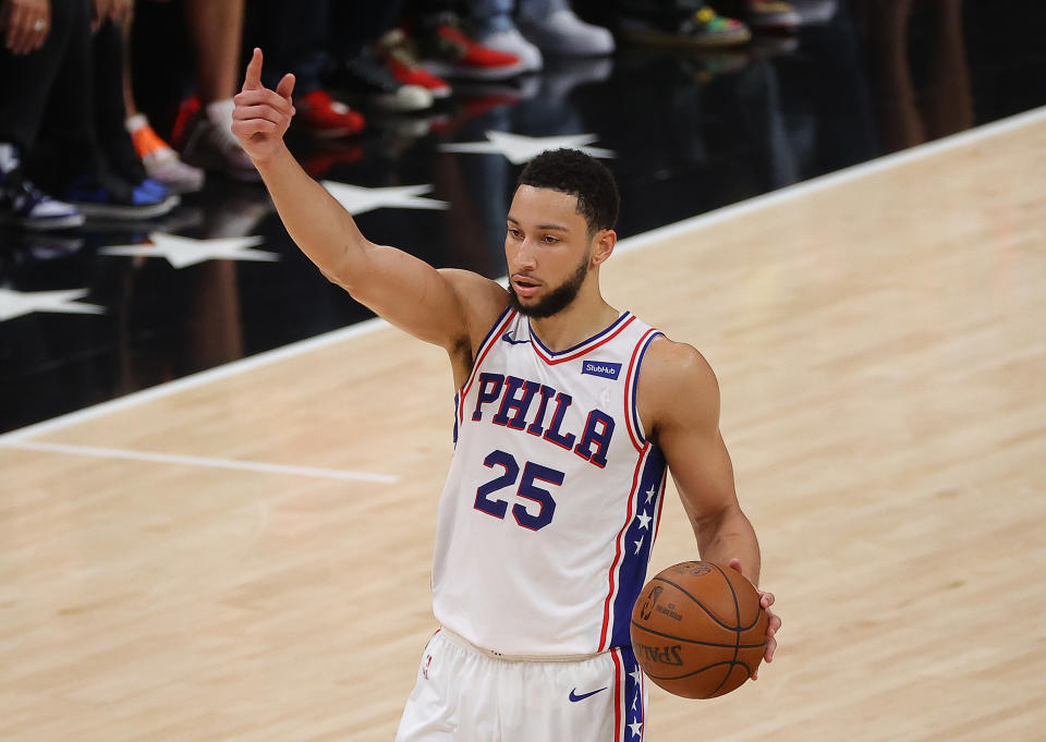 費城76人Ben Simmons。(Photo by Kevin C. Cox/Getty Images)