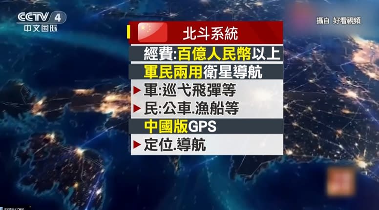 北斗系統即是中國版軍民兩用的GPS，能在公車及漁船等裝上終端機定位。（圖／東森新聞）