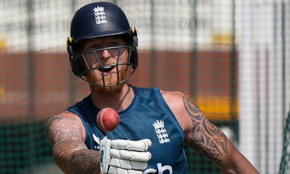 <span>Ben Stokes in the nets in Hyderabad, the venue for Thursday’s first Test of the five-match series against India.</span><span>Photograph: Mahesh Kumar A/AP</span>