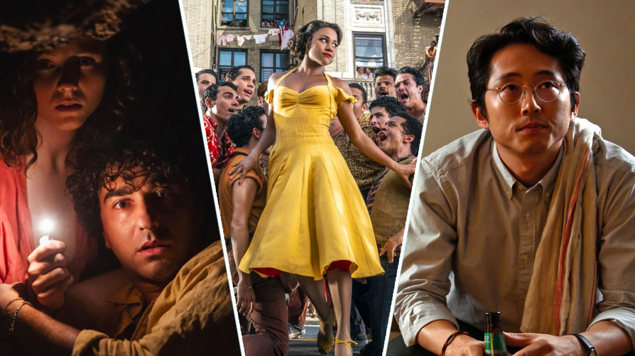 Old, West Side Story, and The Humans are all new to streaming this weekend (Universal Pictures/20th Century Studios/A24)