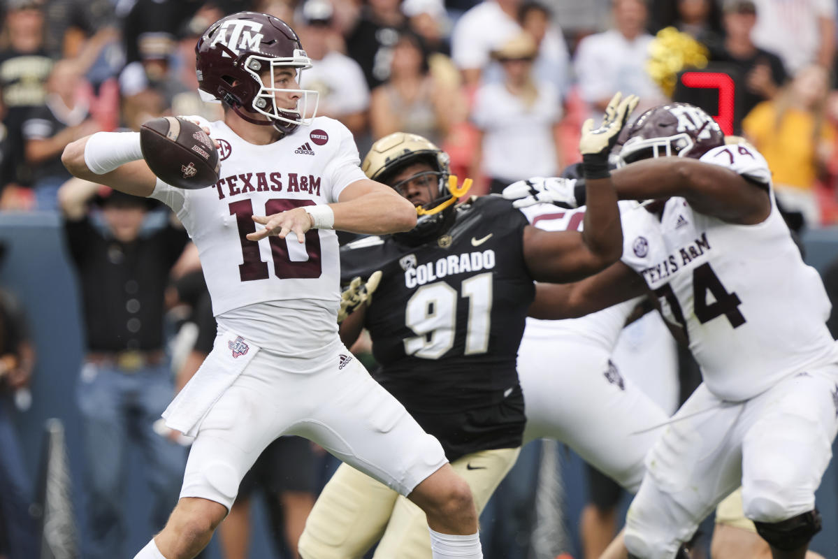 NCAA football No. 5 Texas A&M survives vs. Colorado