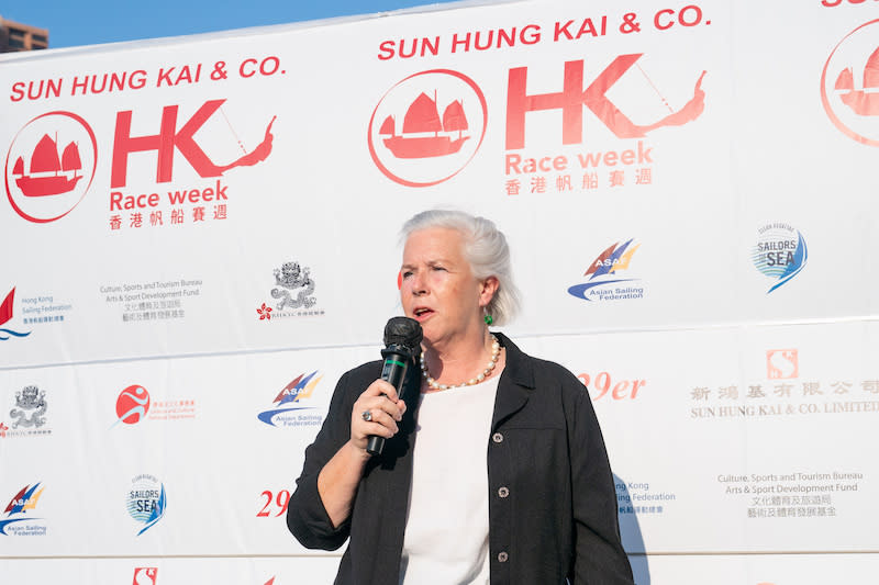 香港遊艇會在是此賽事化身成為「選手村2.0」，會長蘇洛詩希望選手們可以盡量享受比賽。