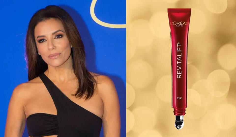 A la embajadora de L'Oreal, Eva Longoria, le encanta la línea Revitalift. (Fotos: Getty y Amazon)