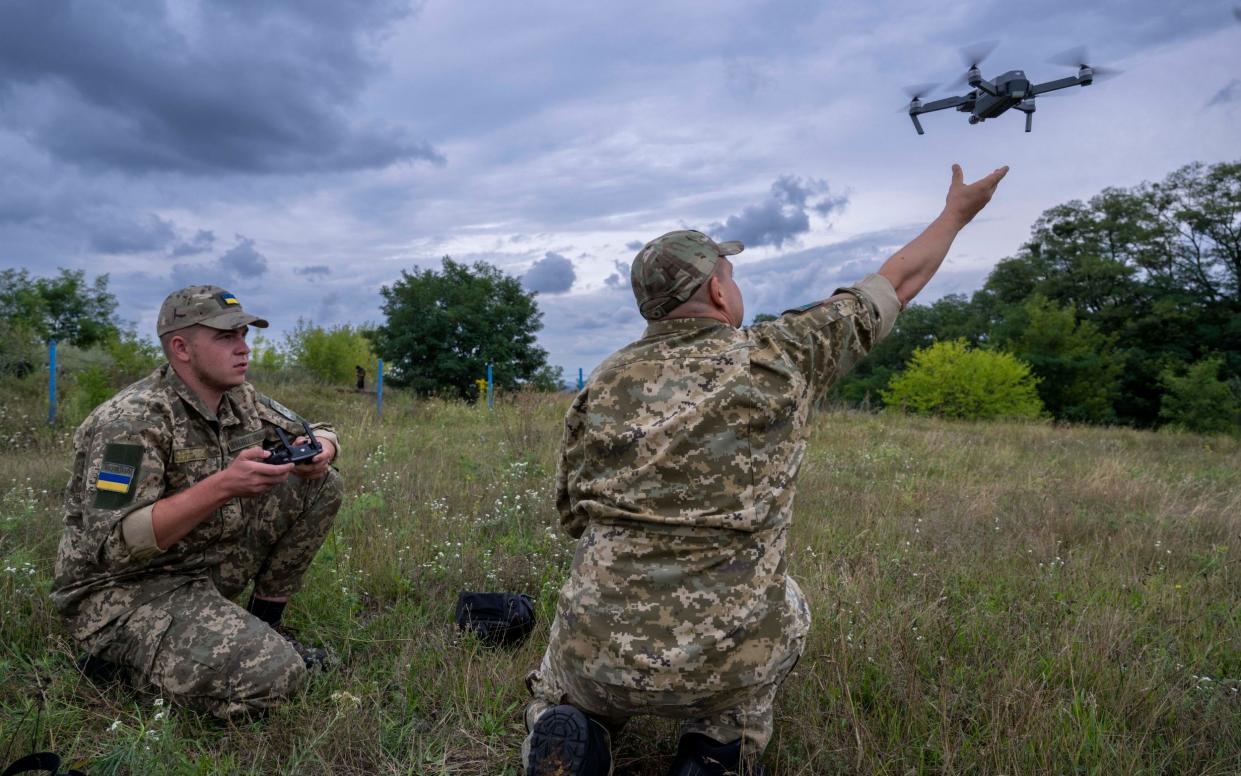 Ukraine Kyiv drone academy - Paul Grover for The Telegraph 