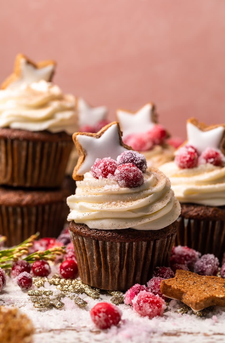 Gingerbread Cupcakes with Cream Cheese Frosting