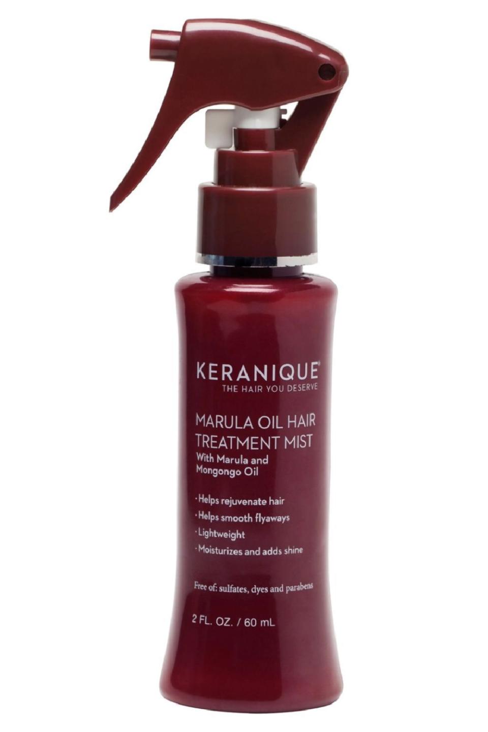 12) Keranique Marula Oil Hair Treatment Mist