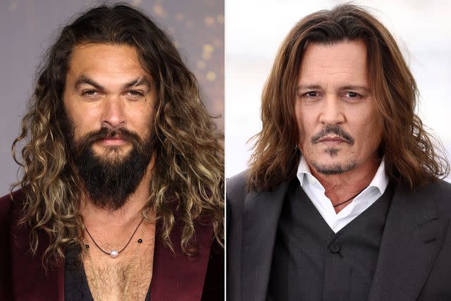 <p>Mike Marsland/WireImage; Mike Marsland/WireImage</p> Jason Momoa and Johnny Depp