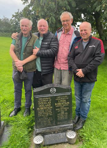 <p>Provided by Douglas Robertson</p> (L-R) The survivors of the 1972 Pacific Ocean shipwreck today: Neil Robertson, Douglas Robertson, Robin Williams and Sandy Robertson