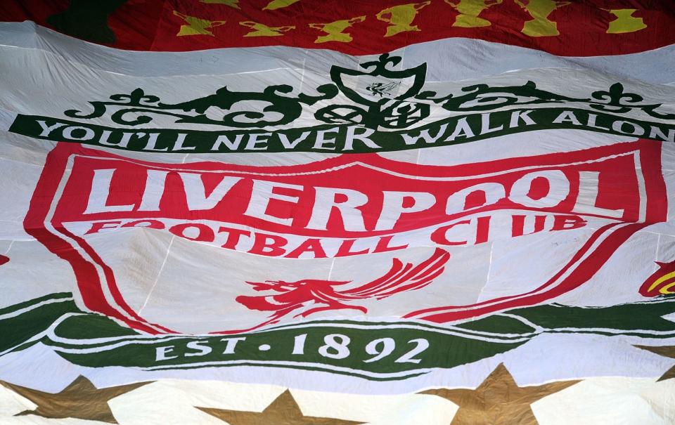 LIVERPOOL, ENGLAND - DECEMBER 01: Liverpool fans display a giant banner ahead of the Barclays Premier League match between Liverpool and Southampton at Anfield on December 1, 2012 in Liverpool, England. (Photo by Chris Brunskill/Getty Images)