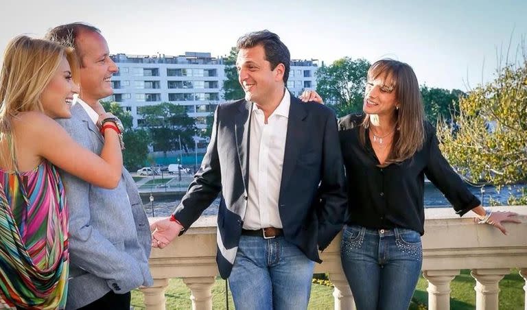Jesica Cirio, Martín Insaurralde, Sergio Massa y Malena Galmarini