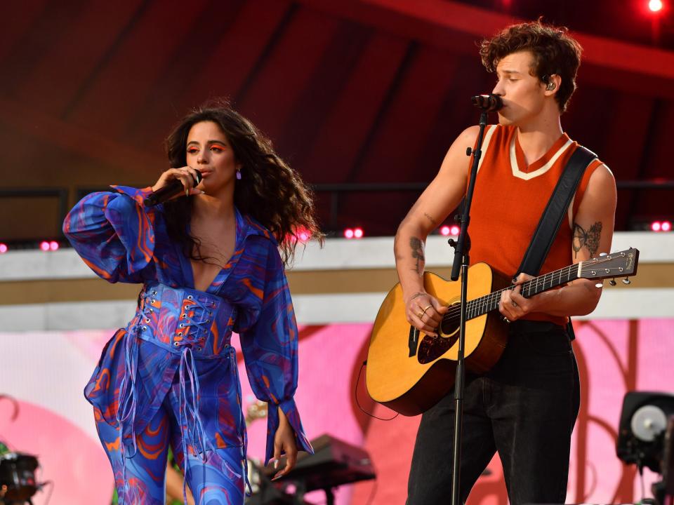 Camila Cabello and Shawn Mendes 2021.