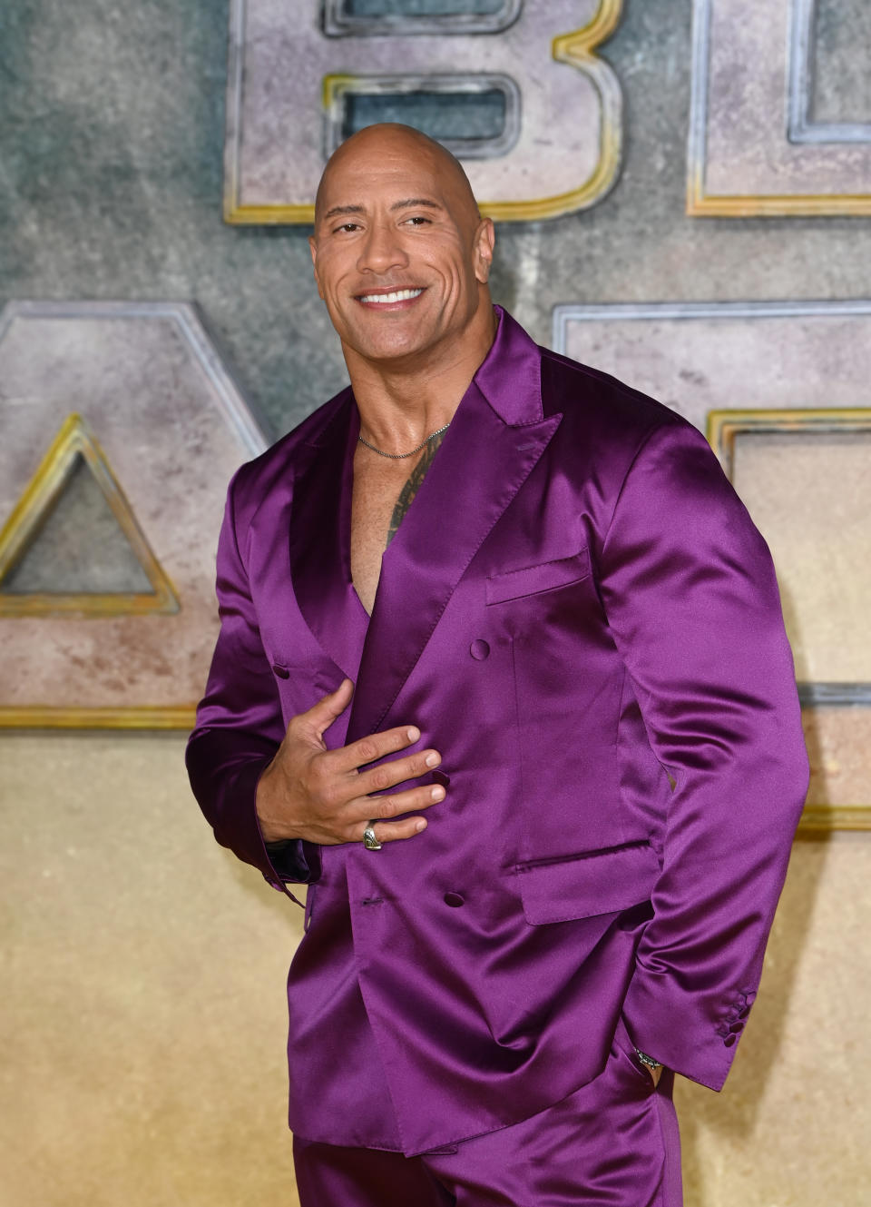 Dwayne Johnson at the U.K. Premiere of 'Black Adam' in 2022