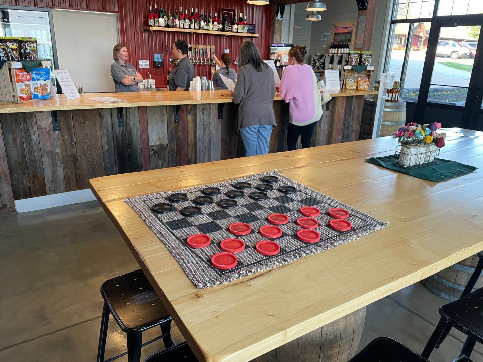 The tasting room at the Bent Ladder Cider and Wine in Doylestown.