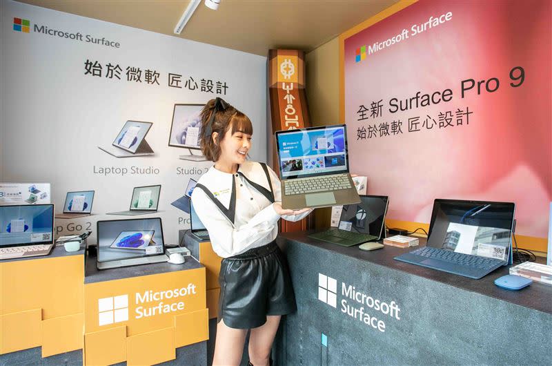 活動現場可體驗到全新Surface Laptop 5及Surface Pro 9並親眼感受繽紛亮眼新色。（圖／品牌業者提供）