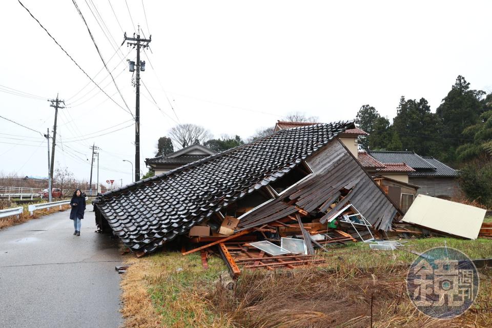 日本石川縣1日發生規模7.6強震，截至今日上午已累計64人罹難、304人輕重傷；圖為石川縣志賀町，圖非災民。