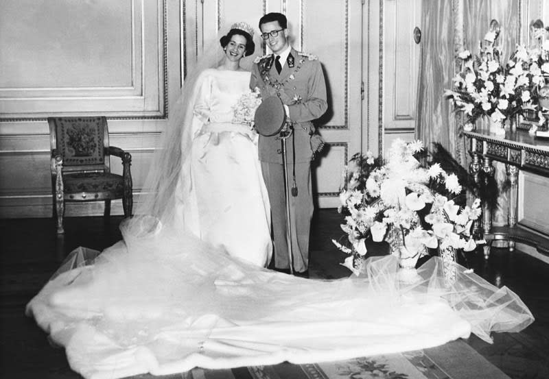 Vestido de novia de Fabiola de Bélgica hecho por Balenciaga