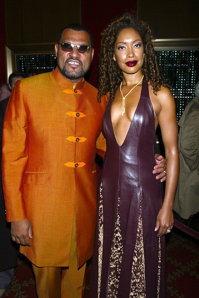 Laurence Fishburne and Gina Torres